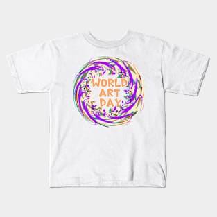 world art day Kids T-Shirt